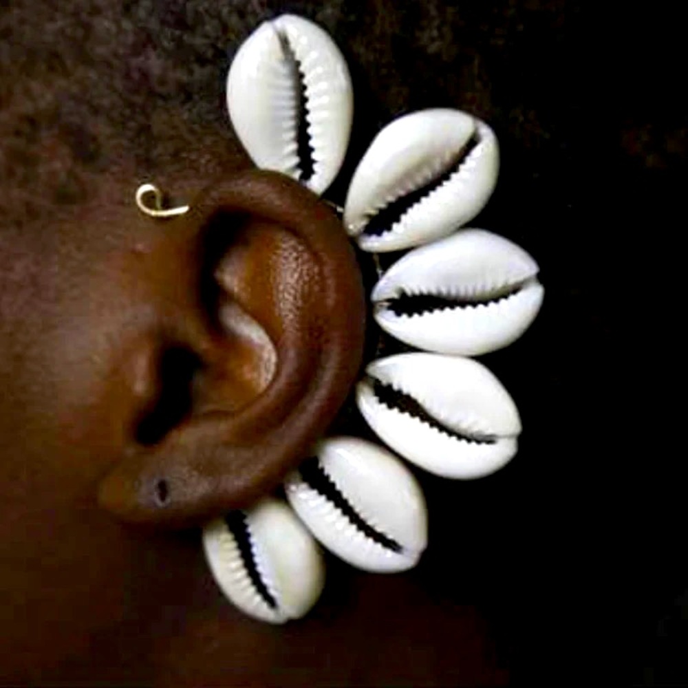 Boho Cowrie Shell Ear Cuff